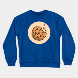 Chocolate Cookies Cartoon Vector Icon Illustration Crewneck Sweatshirt